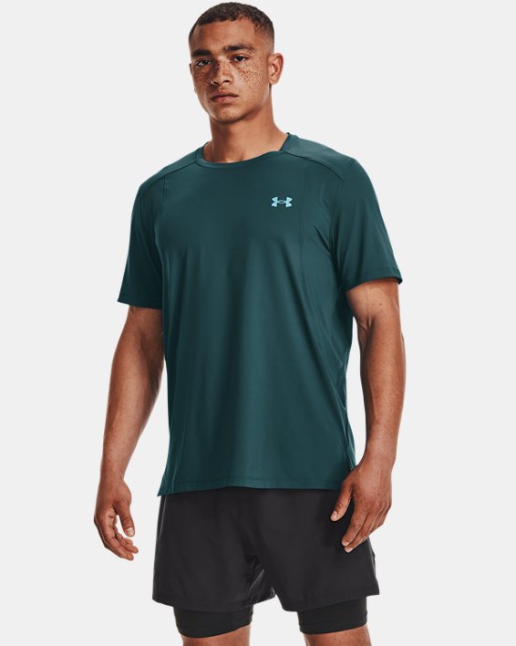 Men's UA Iso-Chill Run Laser T-Shirt, Green, pdpMainDesktop image number 0